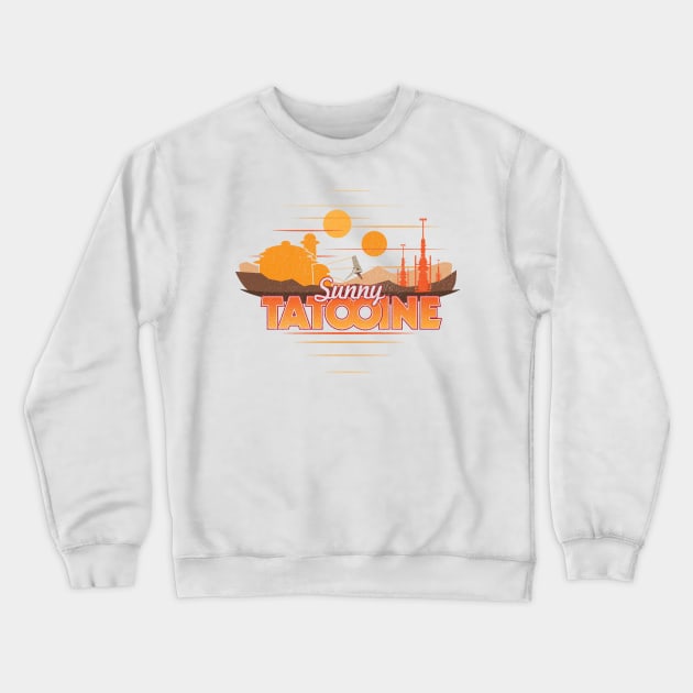 Sunny Tatooine Crewneck Sweatshirt by CoryFreemanDesign